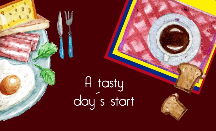 Colombian breakfast Pequeña Colombia restaurant