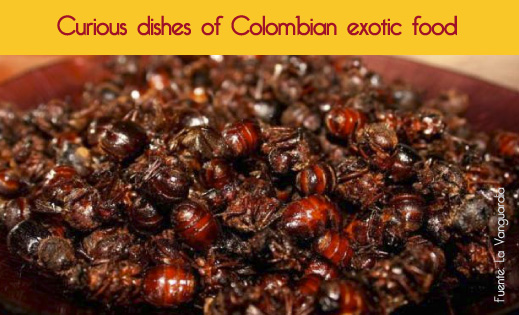 Curious dishes of Colombian exotic food