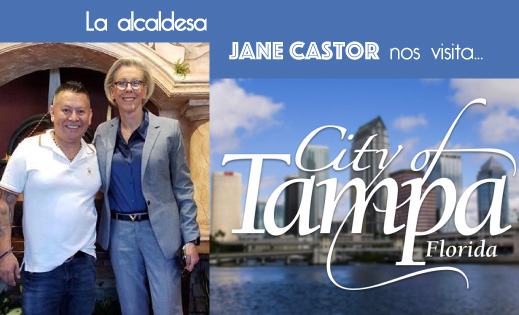 Alcaldesa visita La Pequeña Colombia Tampa